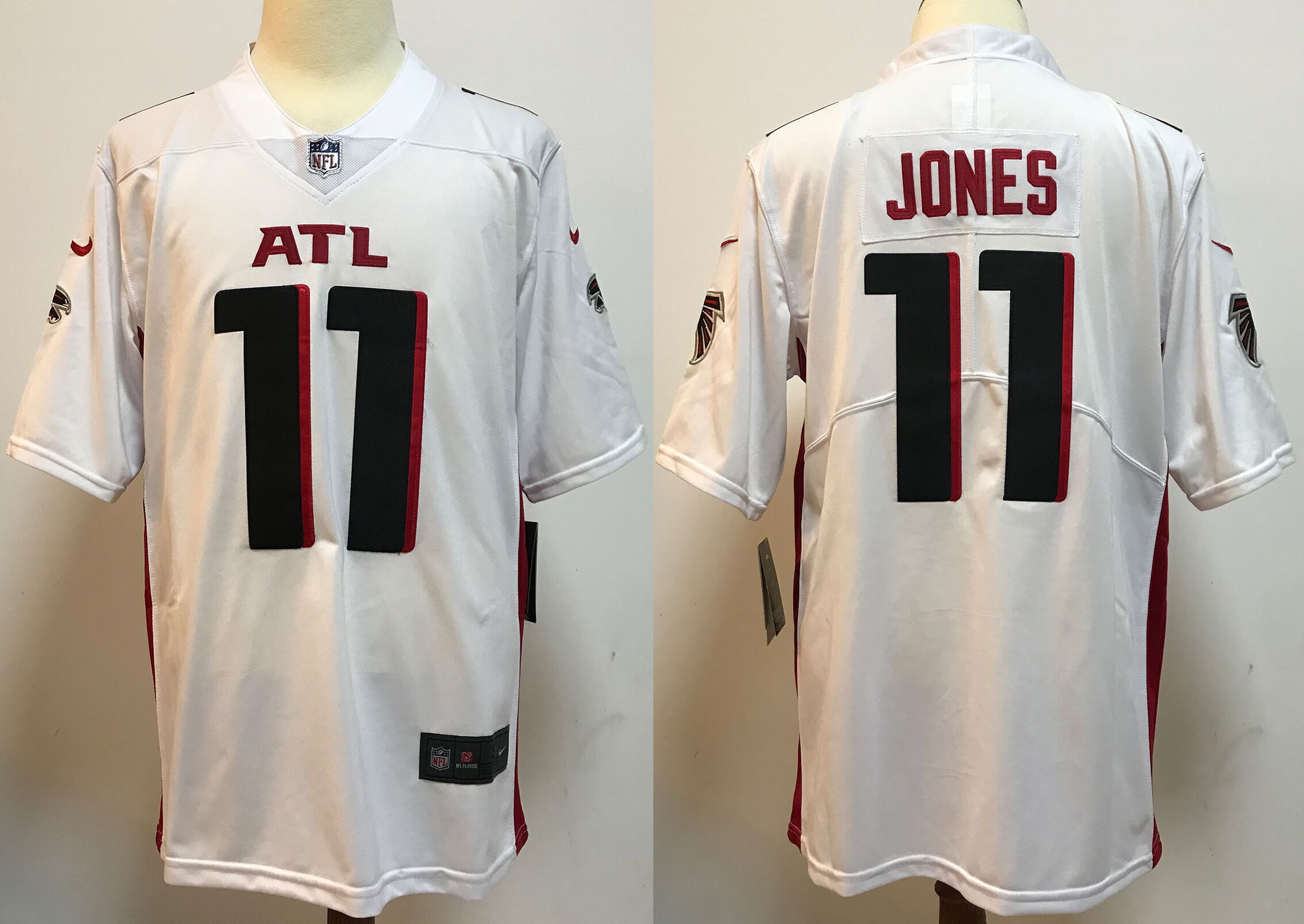 Men Atlanta Falcons #11 Jones White New Nike Limited Vapor Untouchable NFL Jerseys